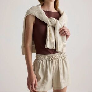 Quince Cream High Waist Women Shorts